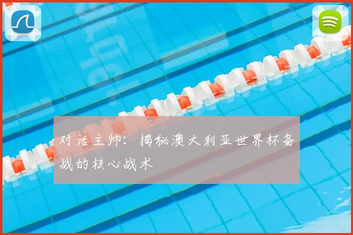 对话主帅：揭秘澳大利亚世界杯备战的核心战术
